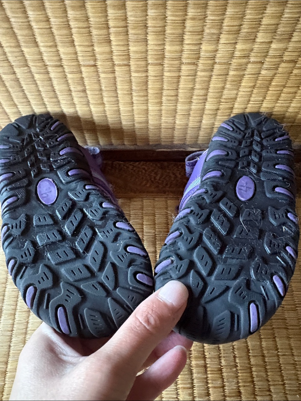 ⭐️ 5/$15 GIRLS: RUSSELL- Purple Closed-Toe Sandals: Size 10T - Picture 6 of 7